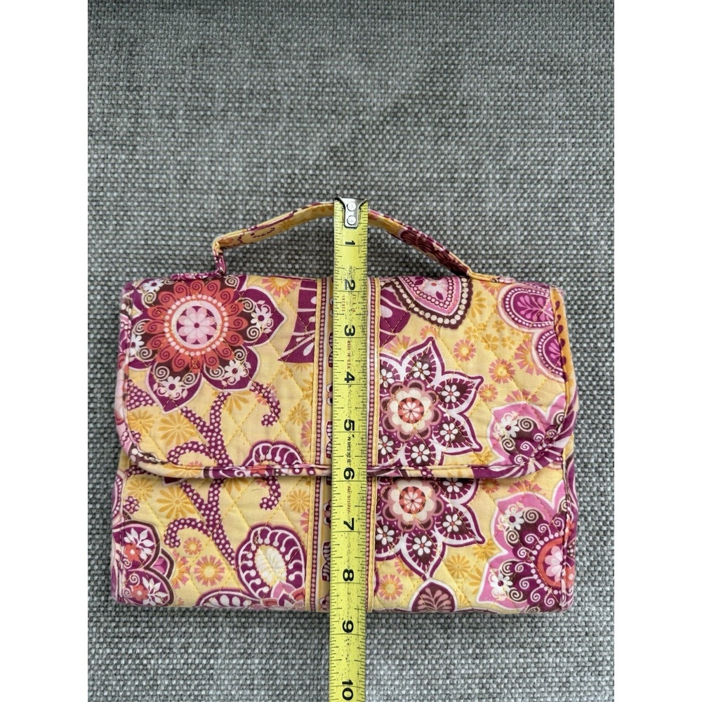 Vera Bradley Jewelry Trifold Hanging Travel Toiletry Organizer Book Bali Gold - Picture 3 of 12